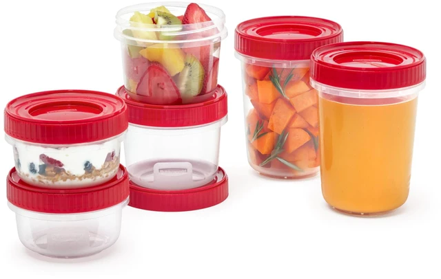 Alt view image 4 of 5 - Rubbermaid Takealongs 12 Piece Food Storage Set Red
