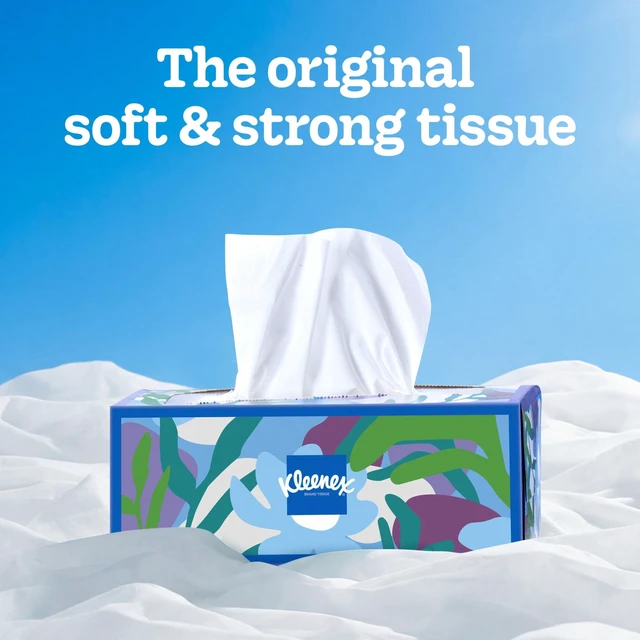 Alt view image 2 of 6 - Kleenex Trusted Care 2-Ply Flat Box Facial Tissues, 6 Pack (960 Tissues)