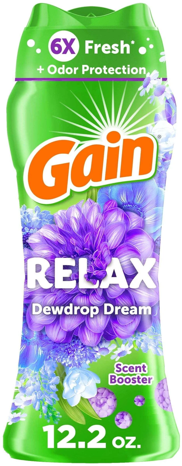 Main image of Gain In-Wash Laundry Scent Booster Beads, Relax Dewdrop Dream, 12.2 oz