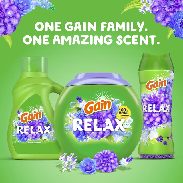 Alt view image 4 of 5 - Gain In-Wash Laundry Scent Booster Beads, Relax Dewdrop Dream, 12.2 oz