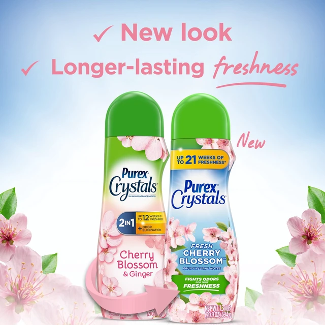 Alt view image 2 of 5 - Purex Crystals Scent Booster, Fresh Cherry Blossom, (3 Pack) 21oz