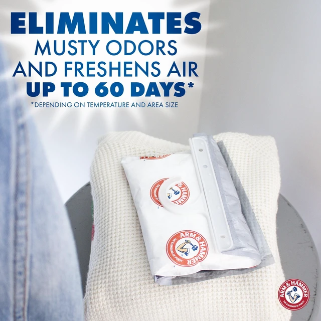 Alt view image 5 of 5 - Arm & Hammer Clean Burst Moisture Absorber Hanging Bag, 16 oz, 2-Pack