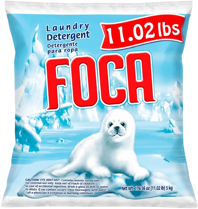 Main image of Foca Powder Laundry Detergent, Enzyme Formula, Tough Stains, 11.02 lbs