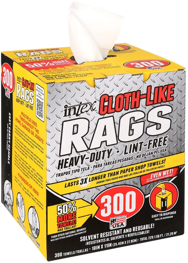 Alt view image 6 of 7 - Intex NW-00454-75 Cloth-Like Wiping Rags, Fiber Blend