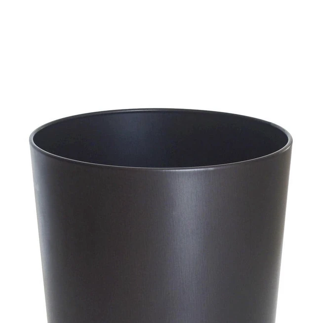 Alt view image 5 of 5 - Mainstays 2.2 gal Bronze Metal Bathroom Wastebasket