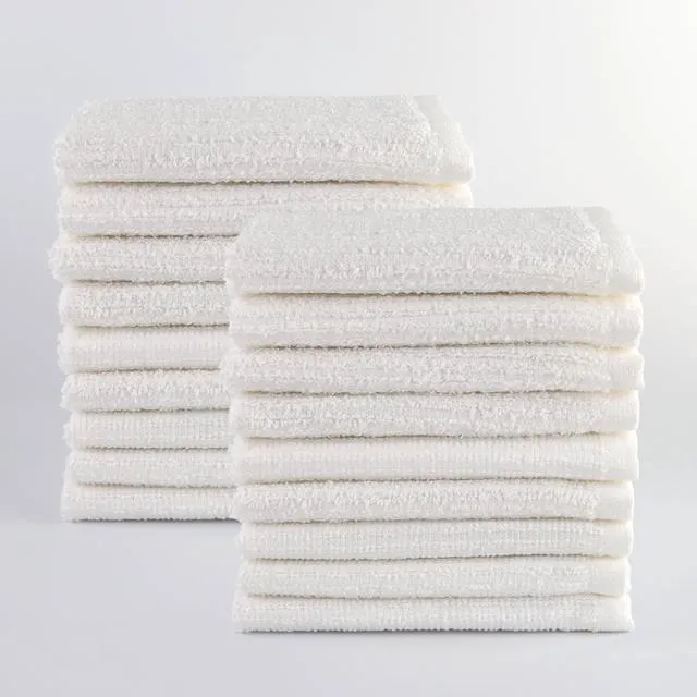 Alt view image 2 of 3 - Mainstays 18-Piece Kitchen Bar Mop Dishcloth Set, White