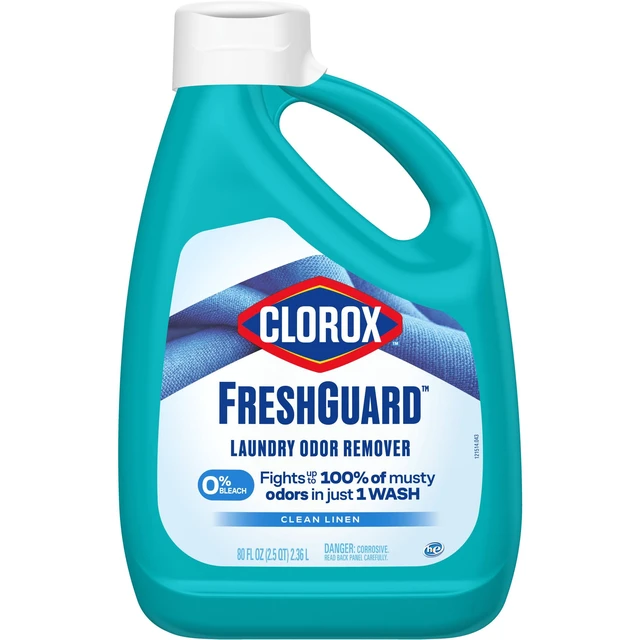 Alt view image 3 of 5 - Clorox Fresh Guard Laundry Odor Remover, 80 fl oz, Clean Linen Scent, 0% Bleach, Color Safe