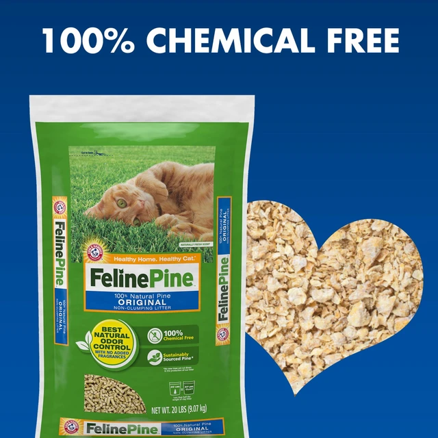 Alt view image 3 of 5 - 20lb Feline Pine Original 100% Natural Cat Litter