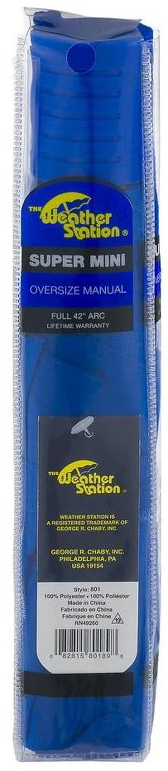 Alt view image 4 of 6 - The Weather Station Style 801 Super Mini Oversize Manual Umbrella, 1.0 CT