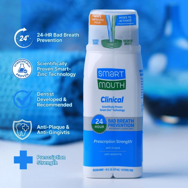 Alt view image 2 of 6 - SmartMouth Clinical Activated Breath Rinse 16 fl oz, Mint, Adult