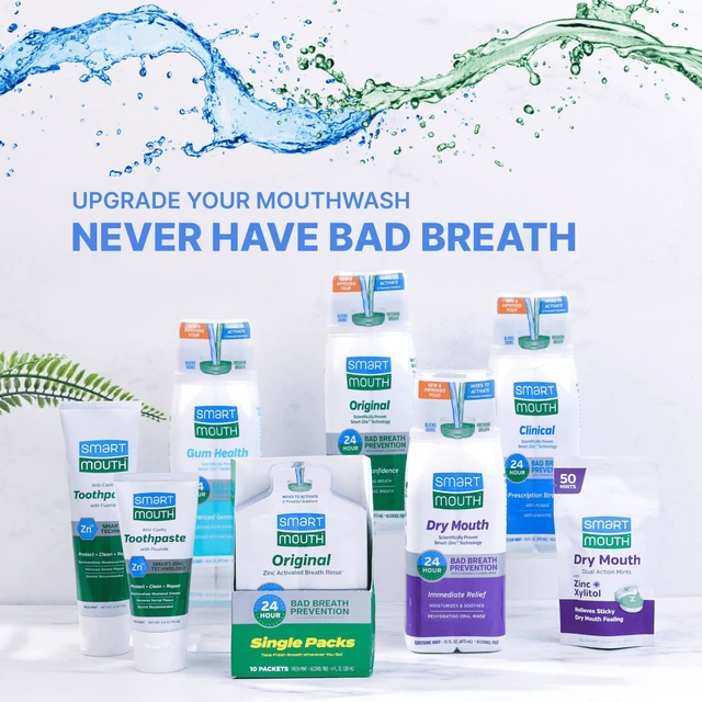 Alt view image 3 of 6 - SmartMouth Clinical Activated Breath Rinse 16 fl oz, Mint, Adult