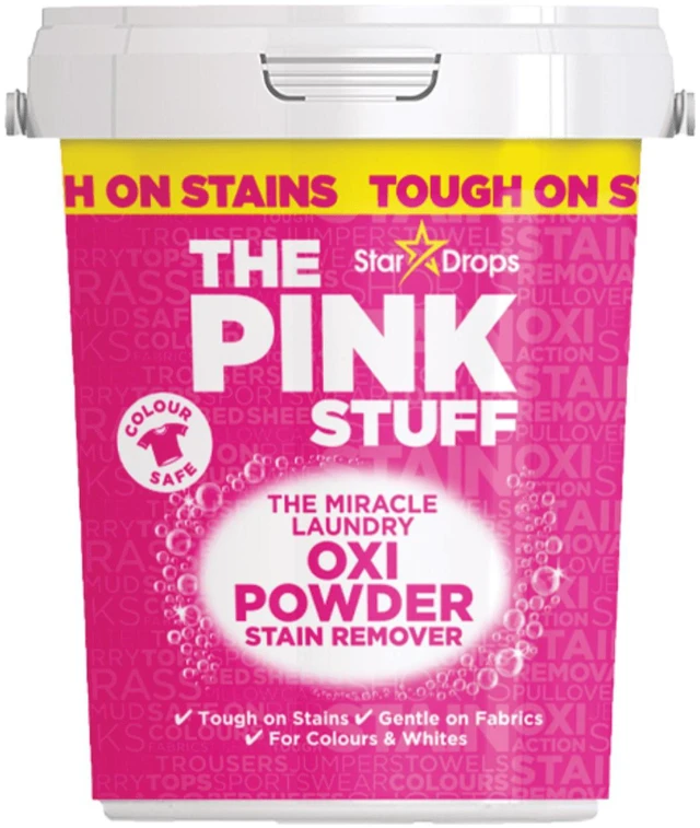 Main image of The Pink Stuff Miracle Laundry Oxi Powder Stain Remover for Colors, 1kg