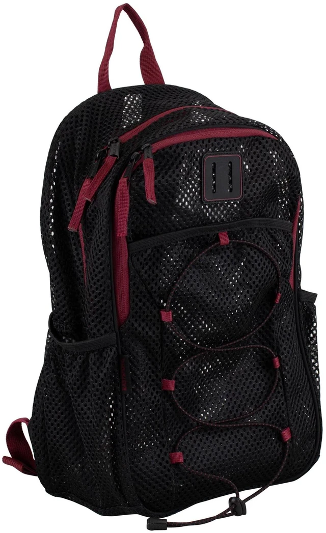 Alt view image 4 of 6 - Eastsport Magna Pro Mesh 17" Backpack, Unisex, Black/Tibetan Red