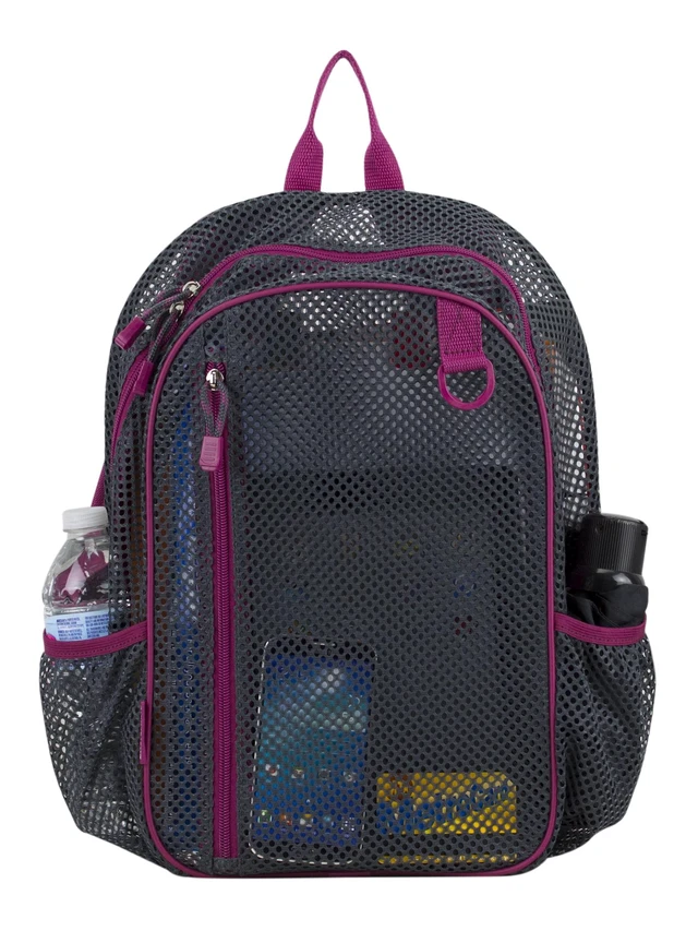 Alt view image 5 of 6 - Eastsport Unisex Active Lifestyle Mesh Backpack, Graphite