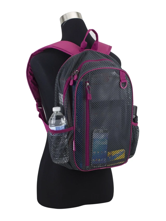 Alt view image 6 of 6 - Eastsport Unisex Active Lifestyle Mesh Backpack, Graphite