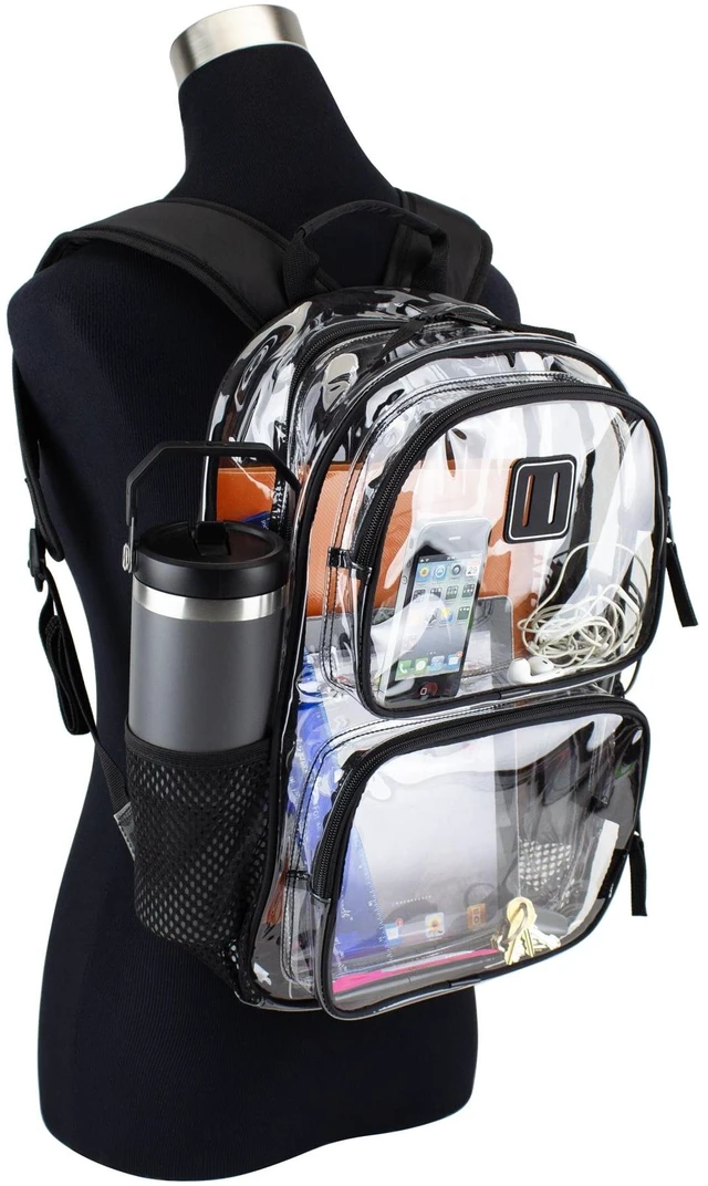 Alt view image 2 of 6 - Eastsport Primo Clear 16" Backpack, Black