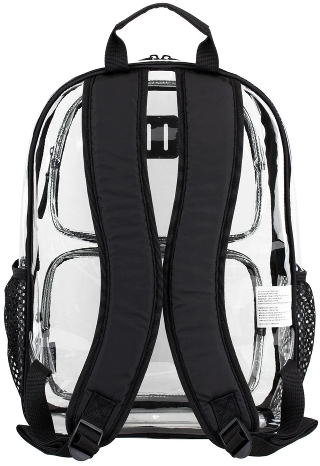 Alt view image 5 of 6 - Eastsport Primo Clear 16" Backpack, Black