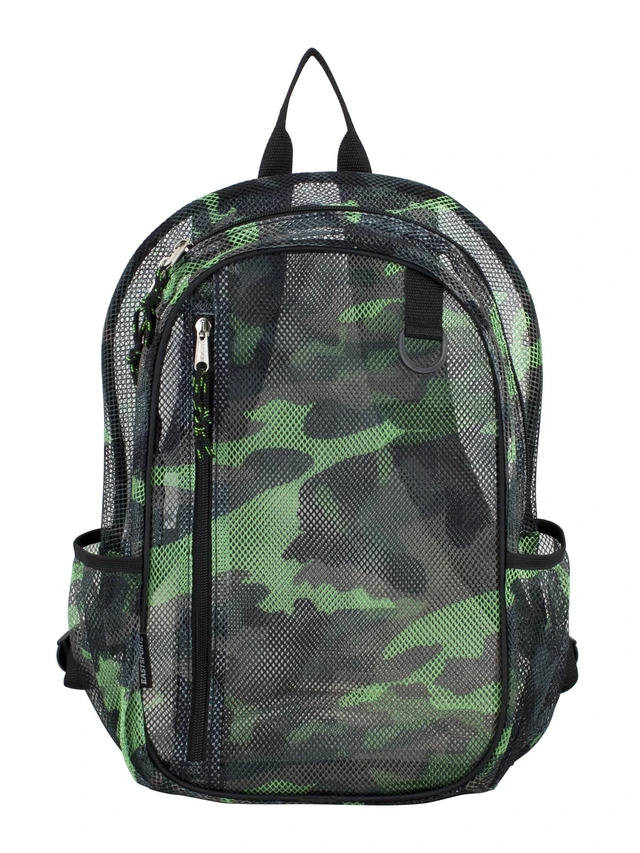 Alt view image 5 of 6 - Eastsport Unisex Active Lifestyle Mesh Backpack, Camo