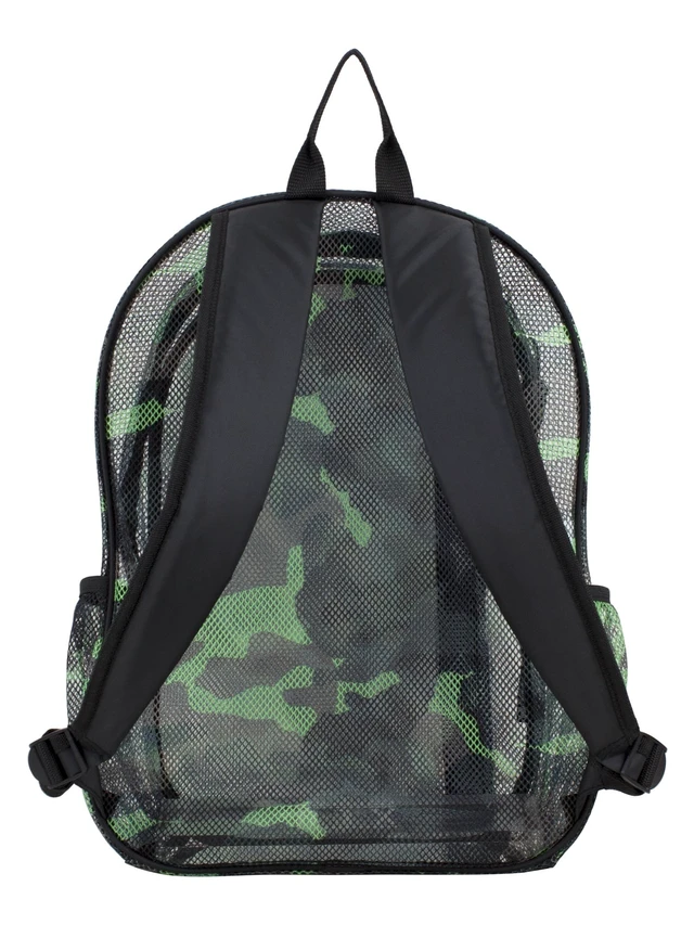 Alt view image 4 of 6 - Eastsport Unisex Active Lifestyle Mesh Backpack, Camo