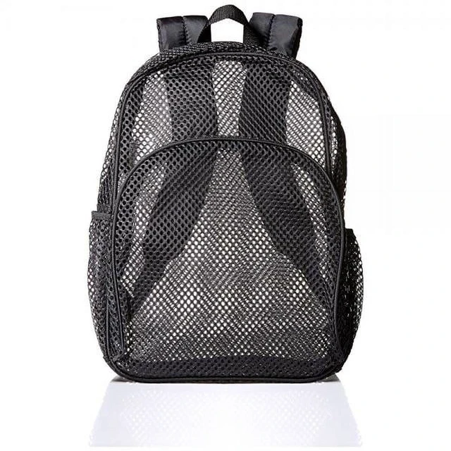 Main image of Eastsport Mesh Backpack with Adjustable Padded Shoulder Straps, Black