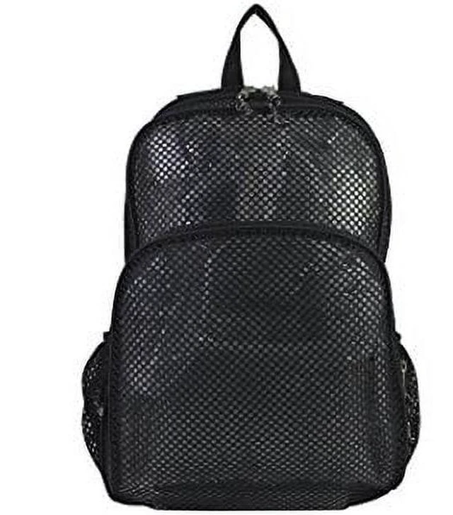 Alt view image 3 of 4 - Eastsport Mesh Backpack with Adjustable Padded Shoulder Straps, Black
