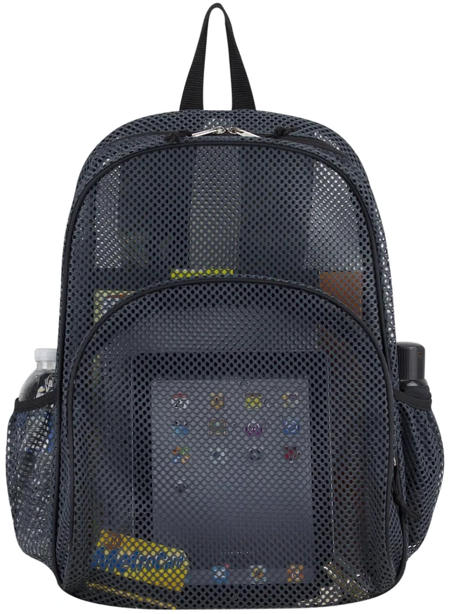 Alt view image 5 of 6 - Eastsport Mesh Backpack with Adjustable Padded Shoulder Straps, Graphite/Camo