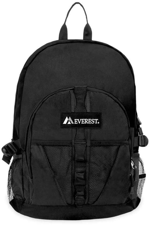 Main image of Everest 19" Unisex Backpack with Dual Mesh Pocket, Black