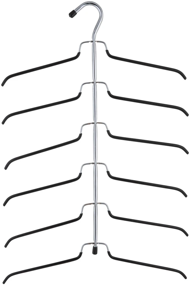 Main image of Organize It All 6-Tier Blouse Tree Metal Clothes Shirt Hanger, Chrome