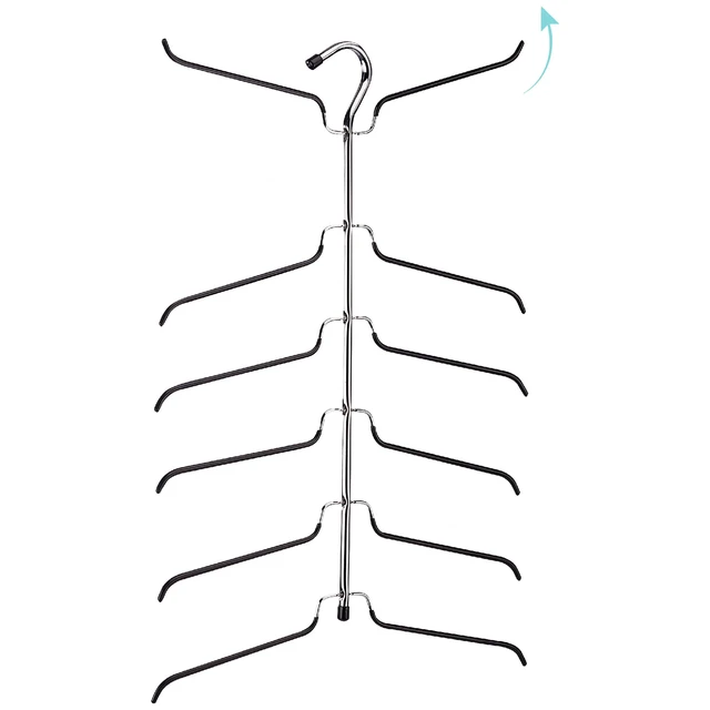 Alt view image 2 of 6 - Organize It All 6-Tier Blouse Tree Metal Clothes Shirt Hanger, Chrome