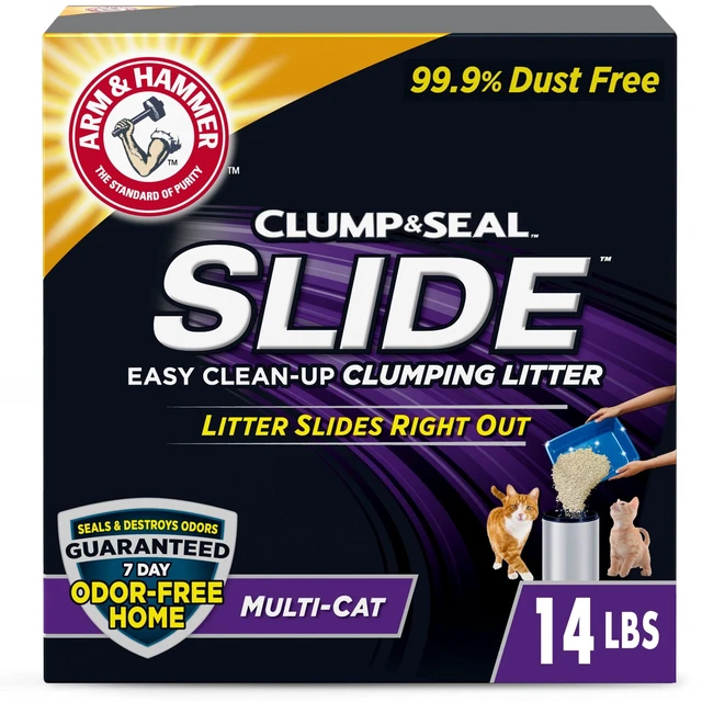 Main image of ARM & HAMMER Slide Easy Clean-Up Clumping Cat Litter, Scented, 14Lbs