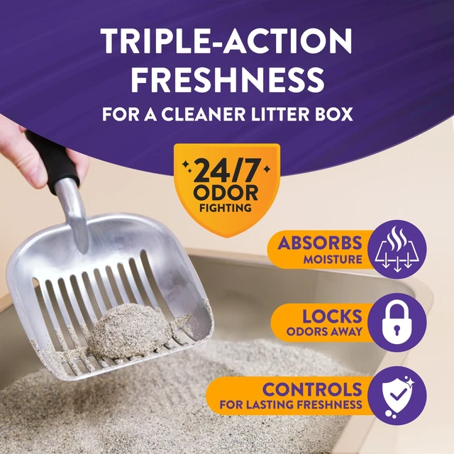 Alt view image 4 of 5 - ARM & HAMMER Slide Easy Clean-Up Clumping Cat Litter, Scented, 14Lbs
