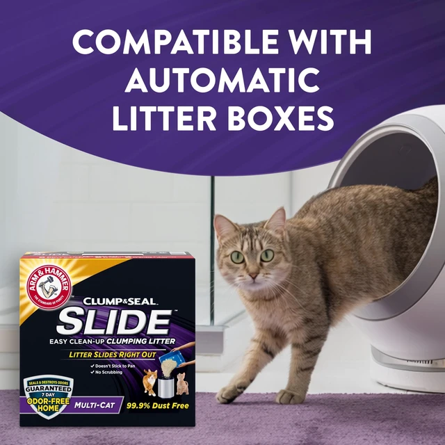 Alt view image 2 of 5 - ARM & HAMMER Slide Easy Clean-Up Clumping Cat Litter, Scented, 14Lbs