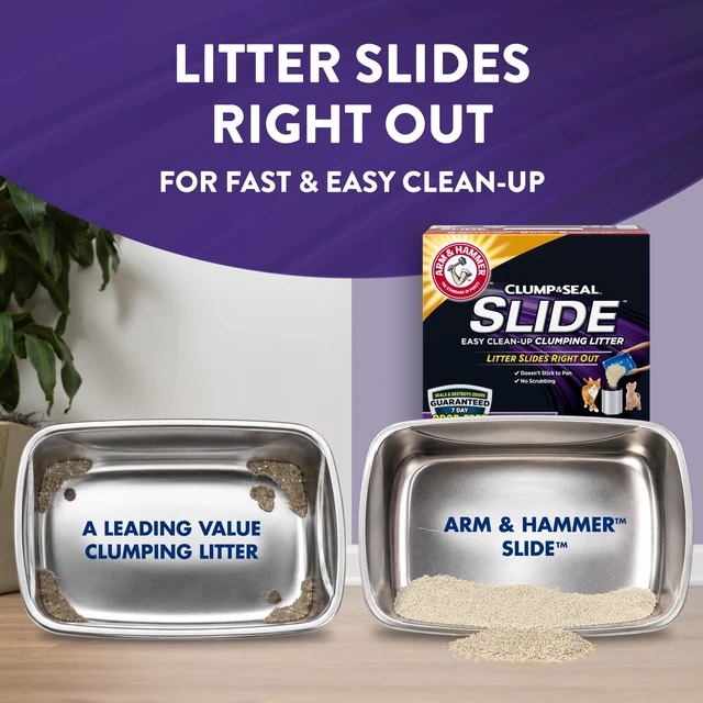 Alt view image 5 of 5 - ARM & HAMMER Slide Easy Clean-Up Clumping Cat Litter, Scented, 14Lbs
