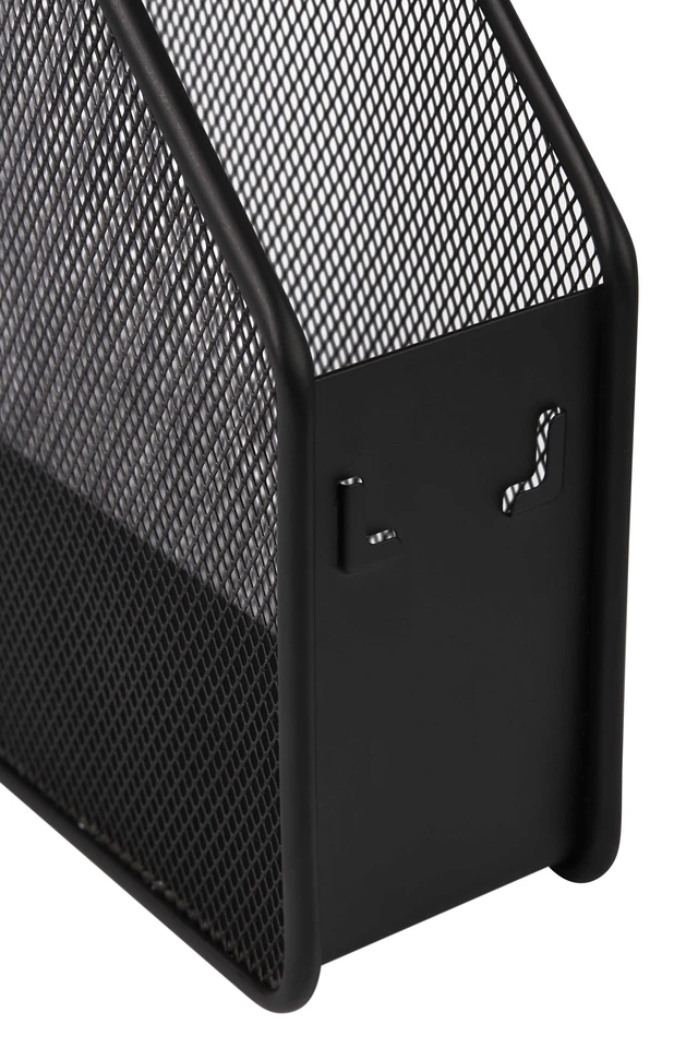 Alt view image 5 of 6 - Pen+Gear Metal Mesh 1-Compartment Magazine File Holder, Black