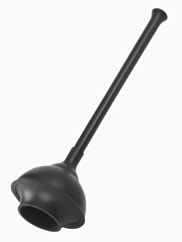 Alt view image 7 of 7 - Plumb Craft Toilet Plunger with Twist Caddy Storage Holder, Black