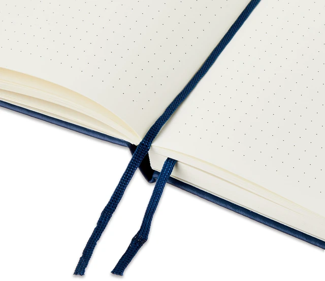 Alt view image 2 of 5 - Pen+Gear Simulated Leather Journal, A5, 5.8in x 8.3in, Indigo, 240 Dotted Pages