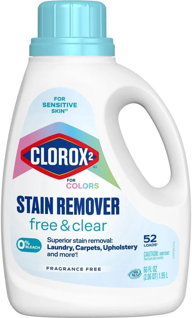 Main image of Clorox 2 For Colors 66 fl oz Stain Remover And Laundry Additive, Free And Clear, Bleach Free