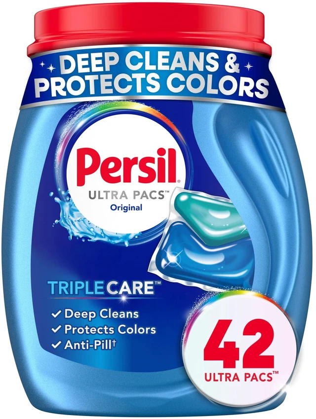 Main image of Persil Ultra Pacs Deep Clean Laundry Detergent, Original, 42 Count