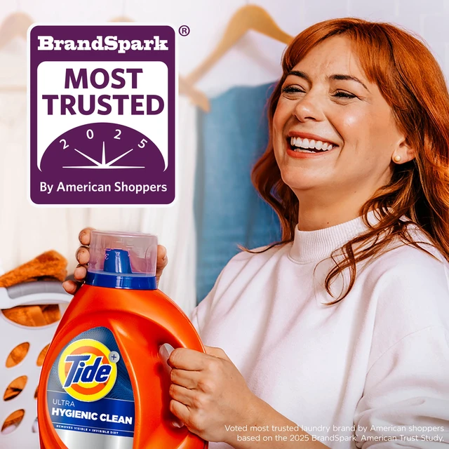 Alt view image 6 of 6 - Tide Ultra Hygienic Clean Liquid Laundry Detergent Original Scent 73fl oz 52Loads