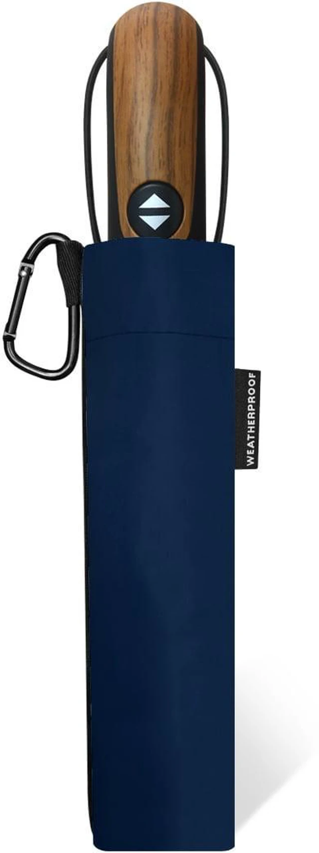 Alt view image 2 of 3 - 54in Auto Open Close Weatherproof Windproof Rain Umbrella with Carabiner, Two Person Deluxe