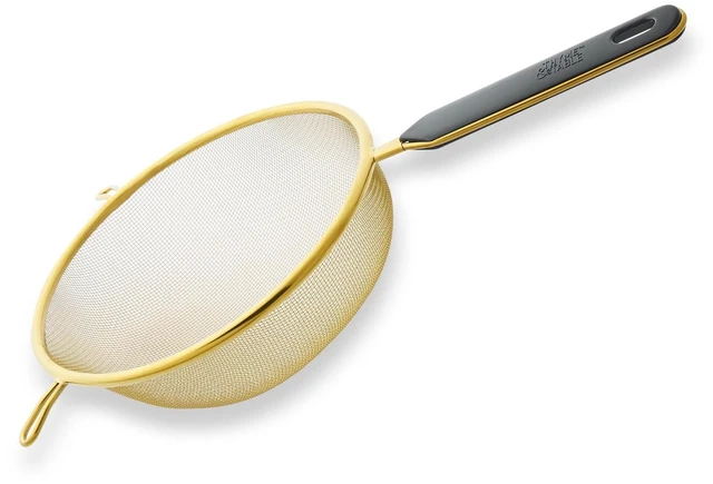 Alt view image 5 of 5 - Thyme & Table 3-Piece Fine Mesh Gold Strainer Set