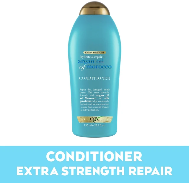Alt view image 7 of 7 - OGX Extra Strength Hydrate & Repair Daily Conditioner with Argan Oil, 25.4 fl oz