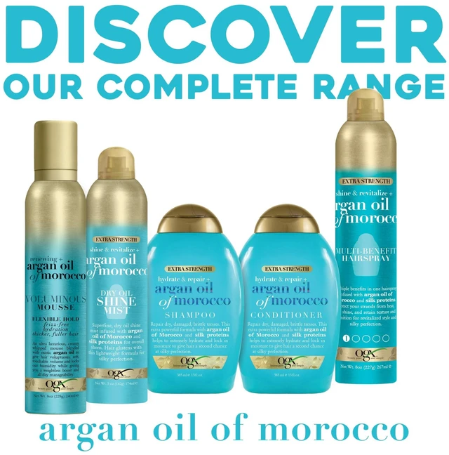 Alt view image 6 of 7 - OGX Extra Strength Hydrate & Repair Daily Conditioner with Argan Oil, 25.4 fl oz