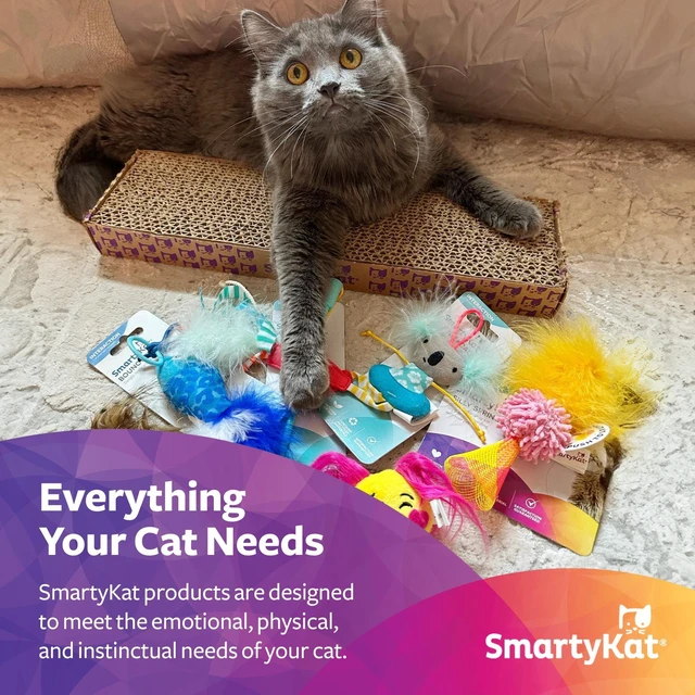 Alt view image 2 of 6 - SmartyKat Track Tizzy Motion Cat Toy, Electronic Interactive Pet Toy, Blue