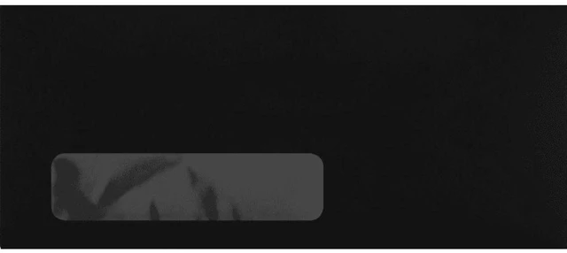 Alt view image 2 of 2 - LUXPaper #10 Window Envelopes, 4 1/8 x 9 1/2, Midnight Black, 50/Pack