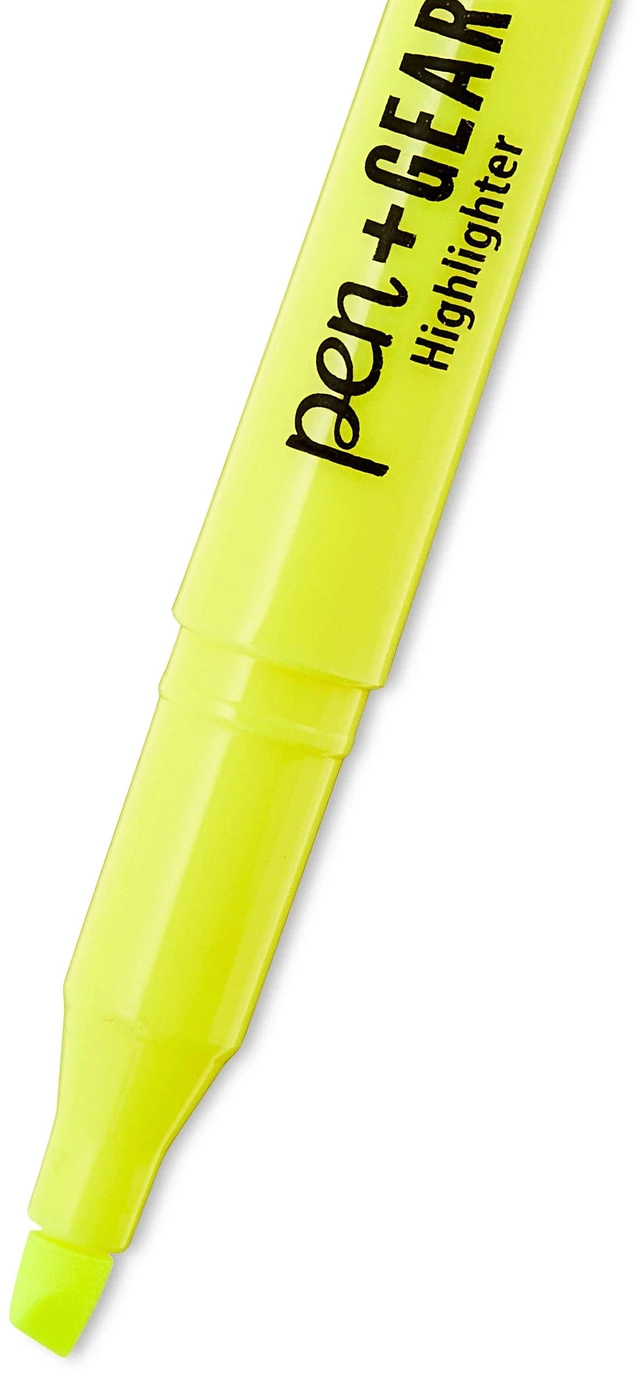 Alt view image 2 of 6 - Pen+Gear Yellow Chisel Tip Pocket Highlighters, 36 Count