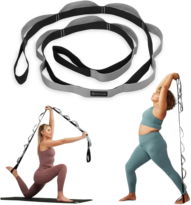 Main image of Gaiam Stretch Strap 60 Inches Grey