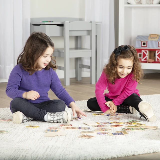 Alt view image 6 of 6 - Melissa & Doug Self-Correcting Wooden Number Puzzles with Storage Box, 40Pcs