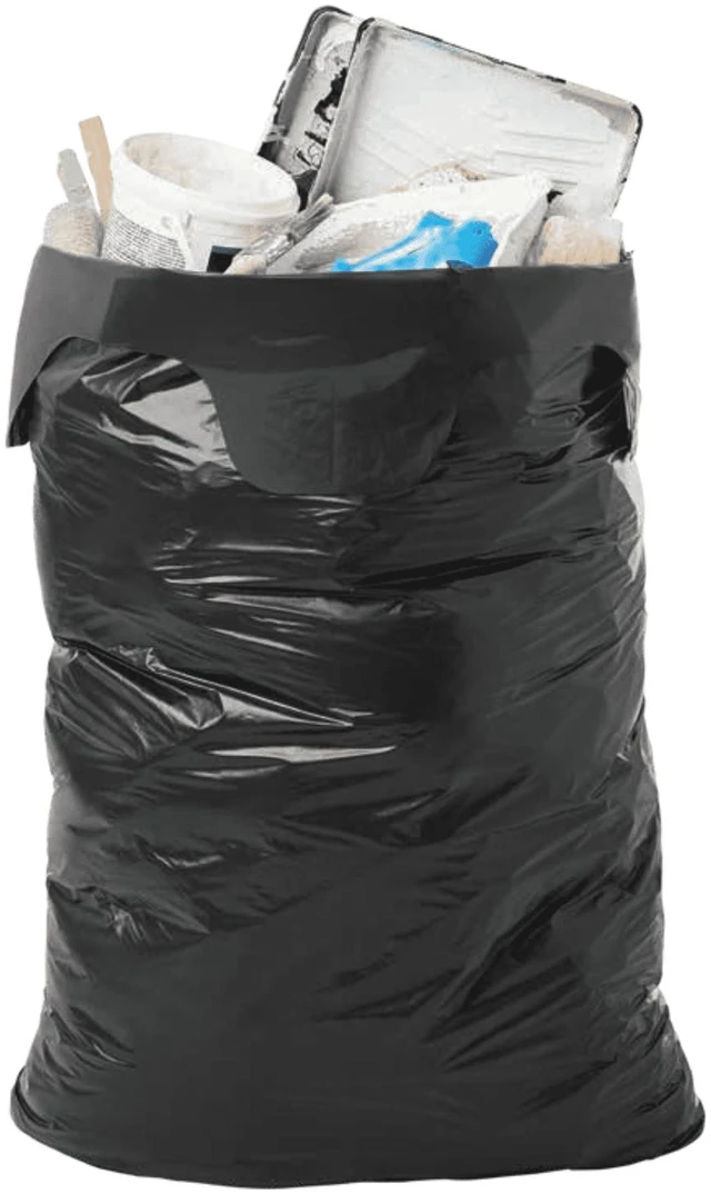 Alt view image 4 of 5 - Hyper Tough 55-Gallon Contractor Garbage Bags, Flap Tie, 2 Mil, 20 Bags