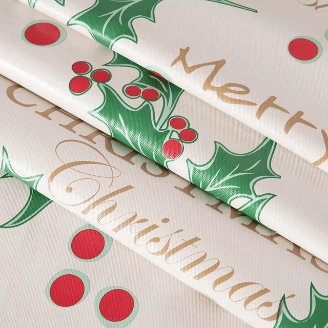 Alt view image 2 of 6 - Ray Star 60 Round PVC Tablecloth, 100% Waterproof Oil Proof Spill Proof, Wipe Clean, Christmas Halloween